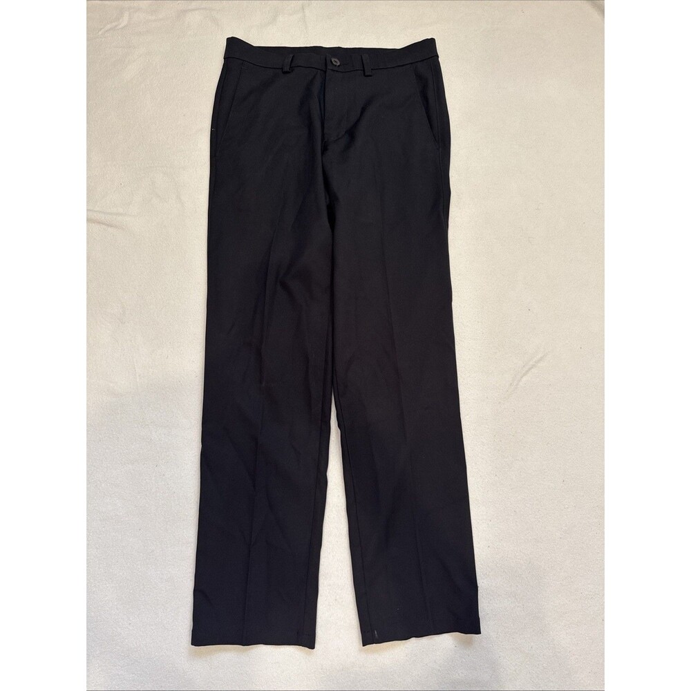 Men’s Black Slacks Dress Pants Haggar 29x30